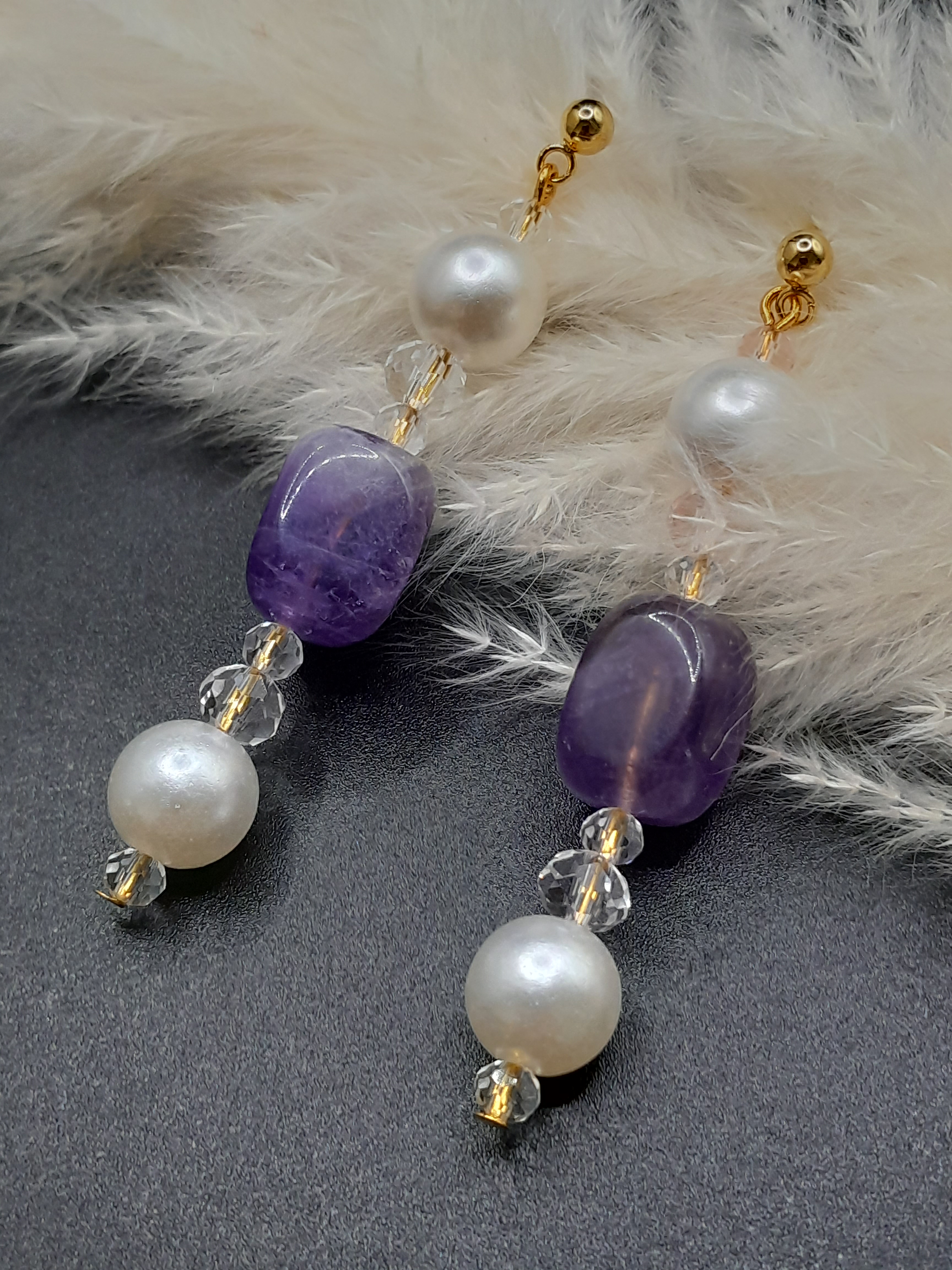 Ohrstecker mit Amethyst Ohrstecker mit Amethyst